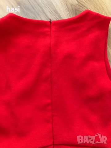 Елегантна червена рокля, снимка 8 - Рокли - 37540336
