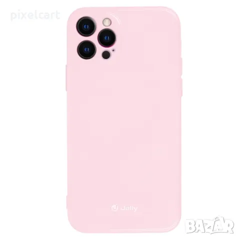 Силиконов калъф Jelly Case за iPhone 14 Pro Max, Светло розов, снимка 2 - Калъфи, кейсове - 47923847