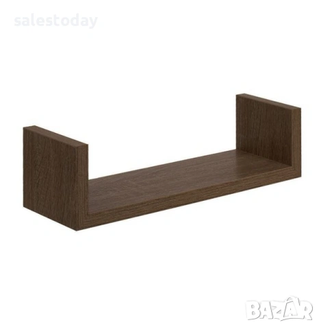 Рафтове за стена, 3бр., до 3кг, комплект етажерки, тъмно кафяв, снимка 2 - Етажерки - 39920716