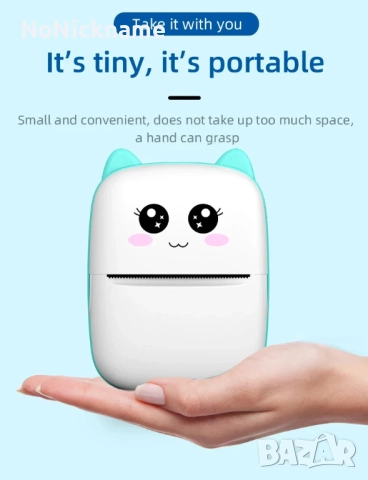 Преносим мини термопринтер с 6 ролки комплект, безжичен Bluetooth термо термичен принтер, снимка 4 - Принтери, копири, скенери - 52996187