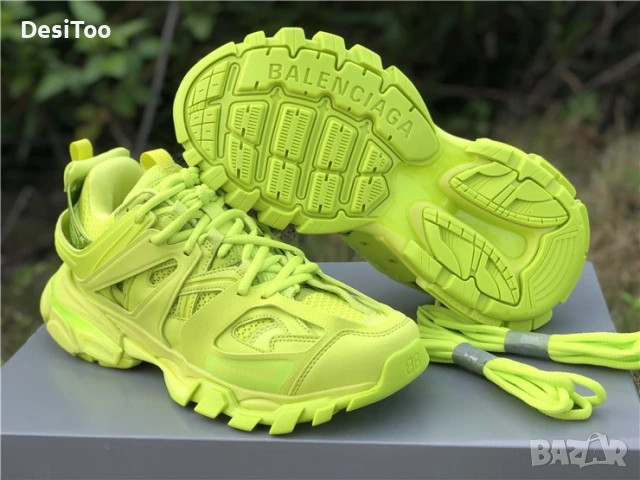 Balenciaga Track Sneaker "Neon Yellow" , снимка 2 - Маратонки - 54362207