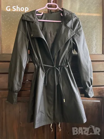 Дамски шлифер яке дъждобран с качулка водоустойчиво, снимка 3 - Якета - 48235451