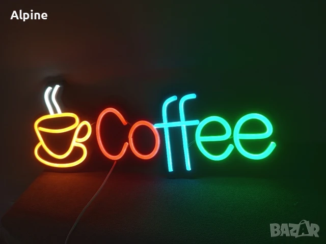Неонова табела Coffee, снимка 3 - Декорация за дома - 49985724