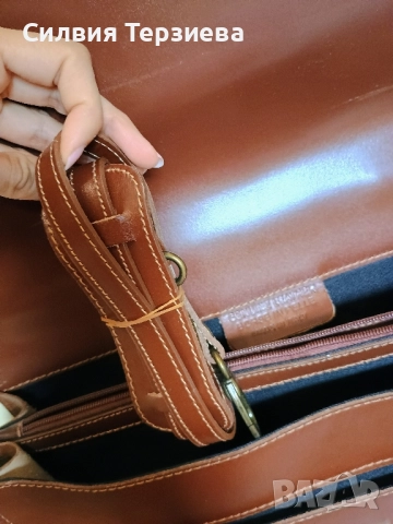 Чисто нова кожена чанта за документи Borse in Pelle / Made in Italy, снимка 7 - Чанти - 51866416