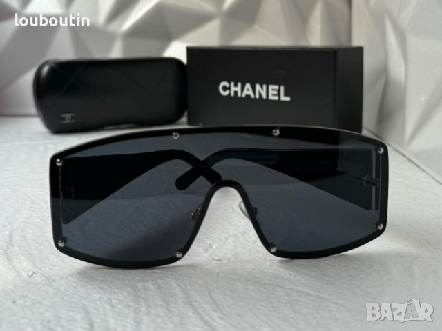 CH дамски слънчеви очила маска с лого, снимка 5 - Слънчеви и диоптрични очила - 44685631