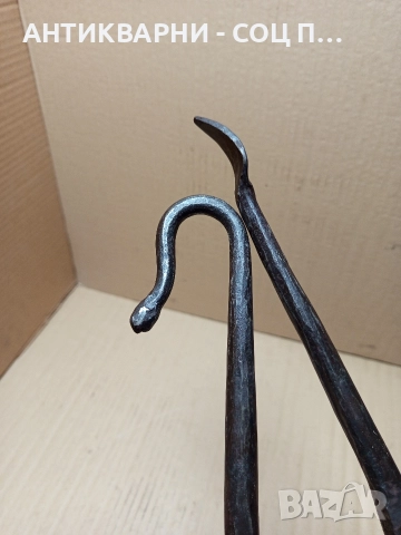 Соц Стари Ръчно Ковани Ножици За Рязане На Ламарина. , снимка 10 - Антикварни и старинни предмети - 52619403