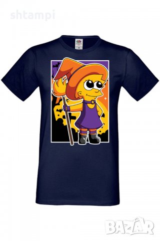 Мъжка тениска,The Simpsons Lisa Simpson 02,Halloween,Хелоуин,Празник,Забавление,Изненада,Обичаи,, снимка 6 - Тениски - 38136889