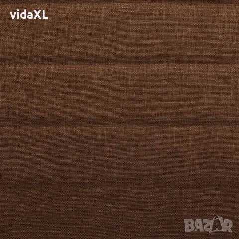 vidaXL Трапезни столове, 4 бр, кафяви, текстил, снимка 6 - Столове - 56146428