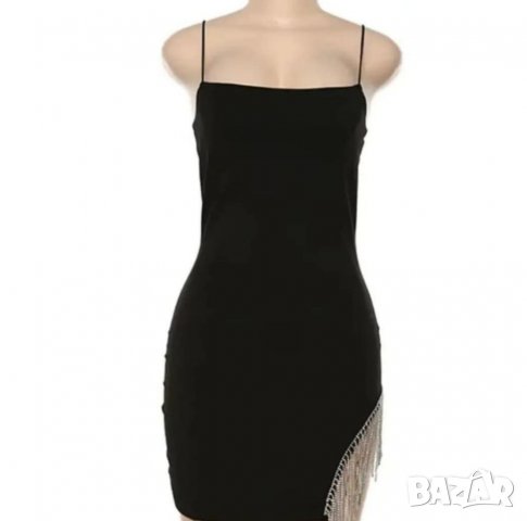 ЛИКВИДАЦИЯ! Официална черна рокля с камъни Avin Alessa Cliche, снимка 10 - Рокли - 21971444