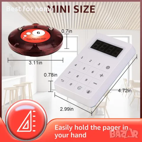  Система за ресторантски пейджъри  Retekess, снимка 8 - Обзавеждане за заведение - 50141805