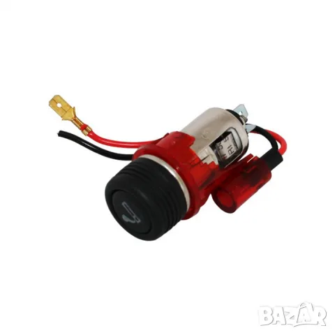 Универсална автомобилна запалка 12V червена