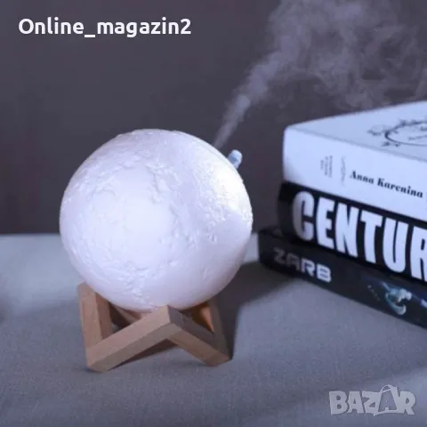 LED 3D лампа-луна с дистанционно управление , снимка 1