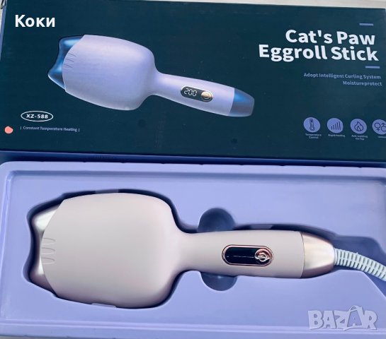 Преса за коса Cat’s Paw Eggroll Stick, снимка 4 - Преси за коса - 42520674