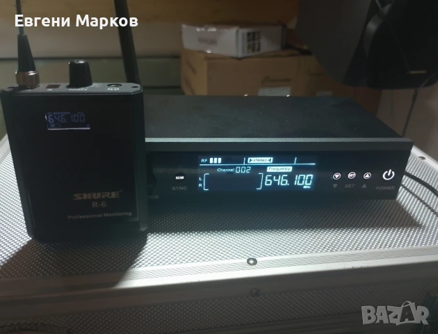 Продавам "Shure  P-6" Безжичен мониторинг със слушалки в идеално състояние., снимка 5 - Слушалки и портативни колонки - 50607122