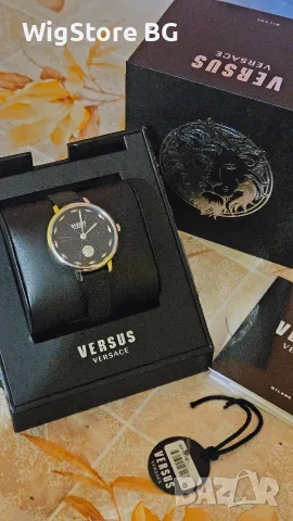 VERSUS VERSACE VSP1S0119 Кварцов часовник Versus La Villette с лого, 36 мм, Черен / Сребрист