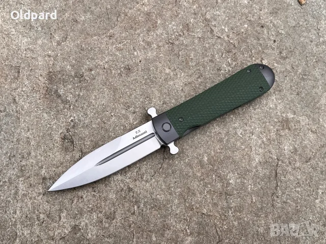 Сгъваем джобен нож GANZO ADIMANTI  SAMSON D2 G10 Green, снимка 4 - Ножове - 56223742