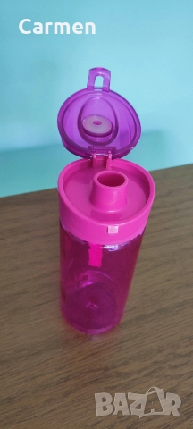 Стъклено шише за вода с флип капачка 500 мл., снимка 2 - Други - 52430433