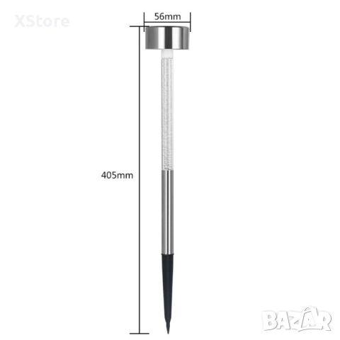 Соларна лампа със сменящи се цветове, имитираща водни мехурчета, снимка 2 - Соларни лампи - 49124822