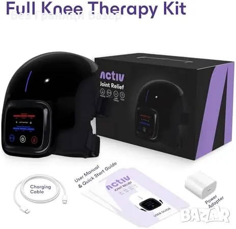Нов Activ Масажор за коляно с топлина, вибрации и червена светлина, снимка 7 - Други - 49734355