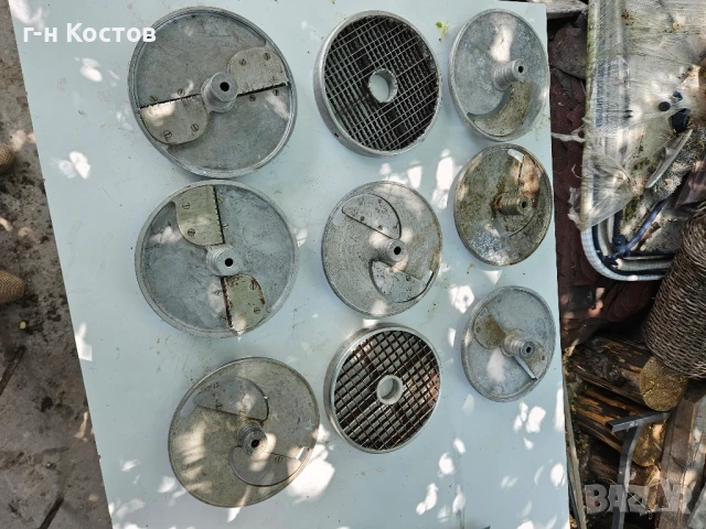 Зеленчукорезачки професионални Трифазни втора употреба със 9бр. Ножове , снимка 6 - Обзавеждане на кухня - 50866052