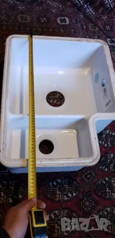 бяла керамична мифка с 2 отделения, снимка 5 - Аксесоари за кухня - 47671709