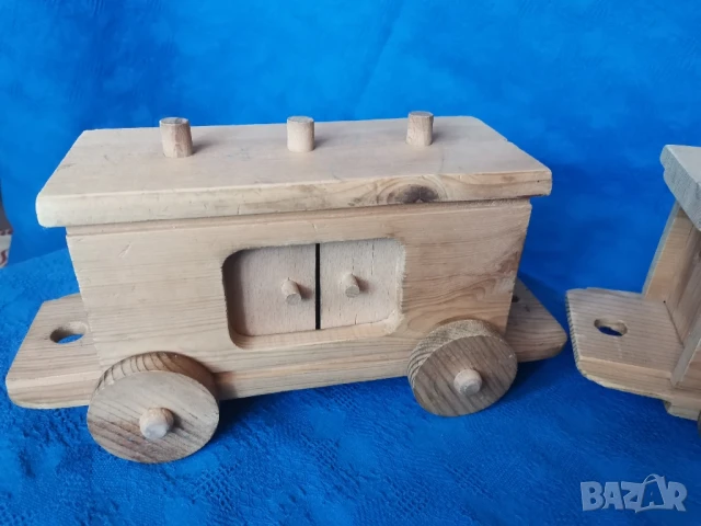 Ретро дървено влакче , снимка 6 - Антикварни и старинни предмети - 50535543