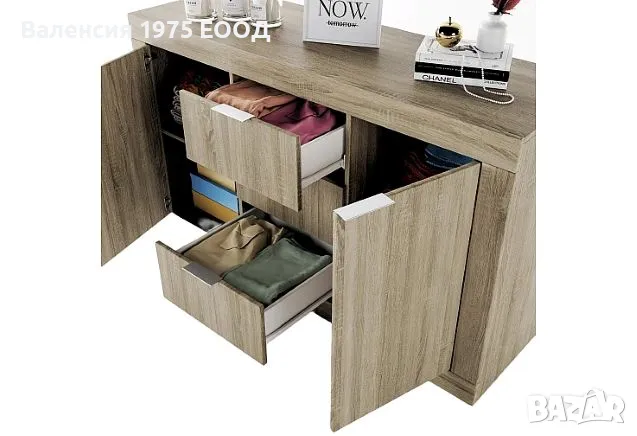 Скрин Сити 3075 сонома, орех или комбинация бяло/ арвен, снимка 3 - Скринове - 46493994