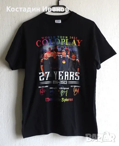 Led Zeppelin, Bruce Springsteen, Coldplay, Pink Floyd метъл рок концерт тениски, снимка 9 - Тениски - 46736044