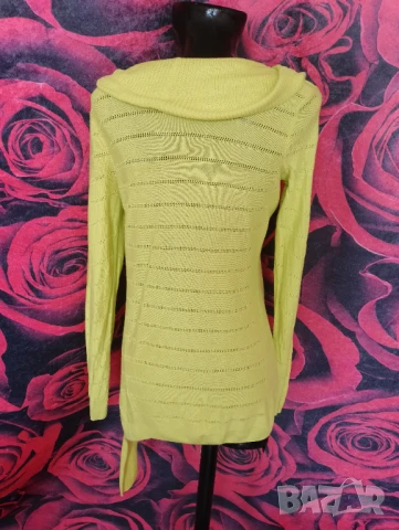 Неоново жълта свободно падаща жилетка М, снимка 2 - Жилетки - 51343039