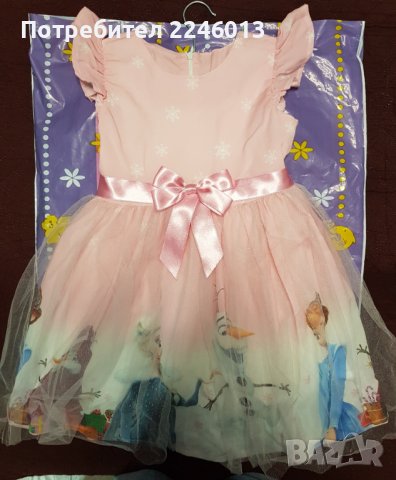 Красива рокля с Елза и Ана, снимка 1 - Детски рокли и поли - 36845032