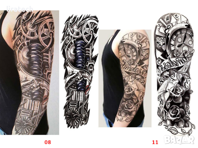 Временни татуировки, татуси водоустойчиви, temporary tattoo, снимка 2 - Други - 36555805