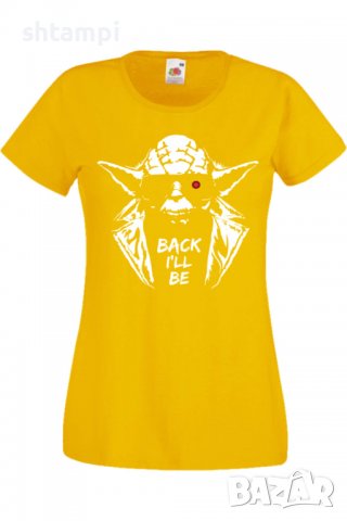 Дамска тениска Star Wars Yoda Terminator,Филм,Игра,superhero,Изненада,Подарък,Повод,, снимка 7 - Тениски - 37732894