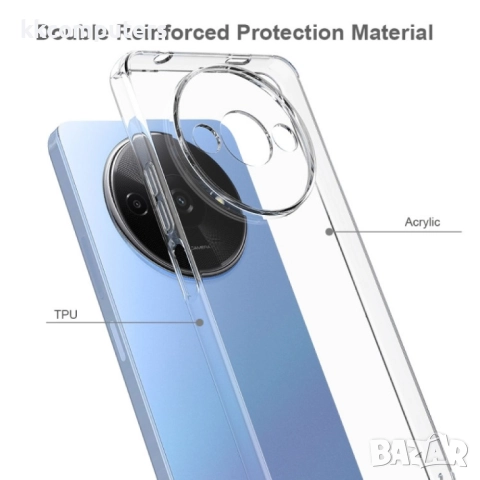 Xiaomi Redmi A3 / Poco C61 Силиконов Калъф TPU и Протектор