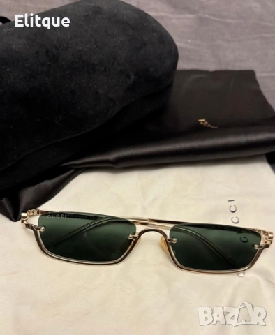 очила с черен обикновен калъф и ув защита Gucci, снимка 2 - Слънчеви и диоптрични очила - 53225370