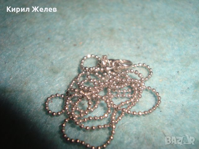 НЕЖНА СРЕБРИСТА ВЕРИЖКА КОЛИЕ ЛАНЧЕ 25188, снимка 3 - Колиета, медальони, синджири - 35309586