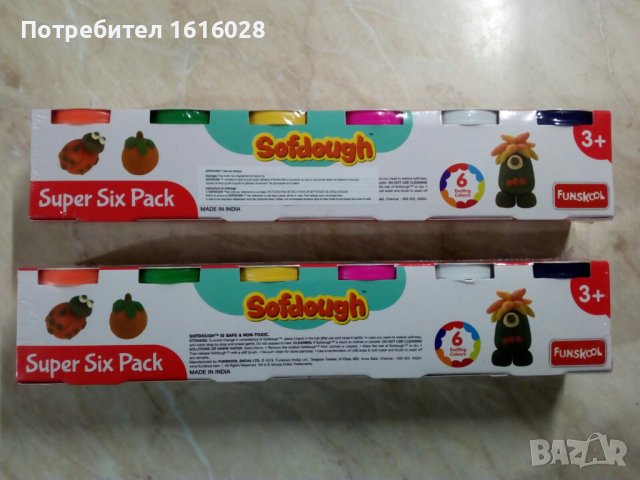 Нови комплекта Sofdough пластелин с 6 цвята., снимка 6 - Пластелини, моделини и пясъци - 37898979
