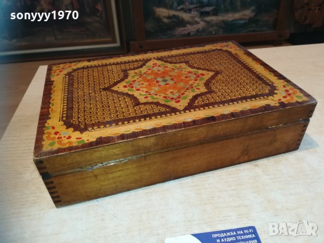 голяма стара дървена кутия 0511201307, снимка 3 - Колекции - 30683239