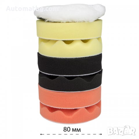 Комплект за полиране Automat, 7 броя, 115мм, снимка 2 - Аксесоари и консумативи - 32149203