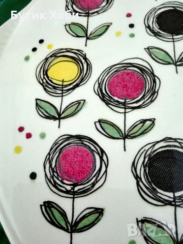 Ретро керамично плато за сервиране Лимбург, снимка 3 - Чинии - 33892897