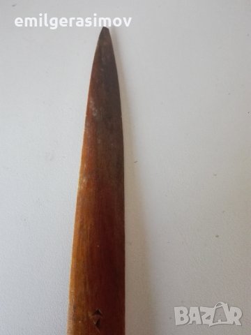 Стар дървен нож за писма., снимка 3 - Антикварни и старинни предмети - 31989949
