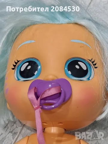 Кукла плачеща със сълзи и издаваща бебешки звуци IMC GRYBABIES SIDNEY , снимка 2 - Кукли - 49271448