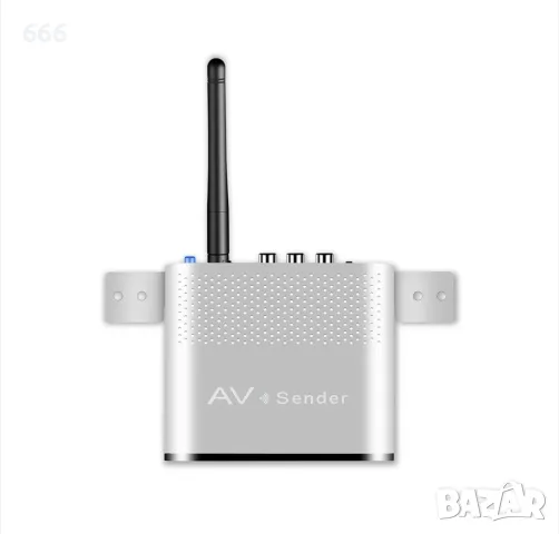 Безжичен AV предавател-приемник, 5.8 GHz, обхват 300 m, RCA, алуминий, черен, снимка 5 - Друга електроника - 55977525