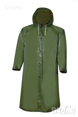 Водоустойчив дъждобран зелен 114x70 см