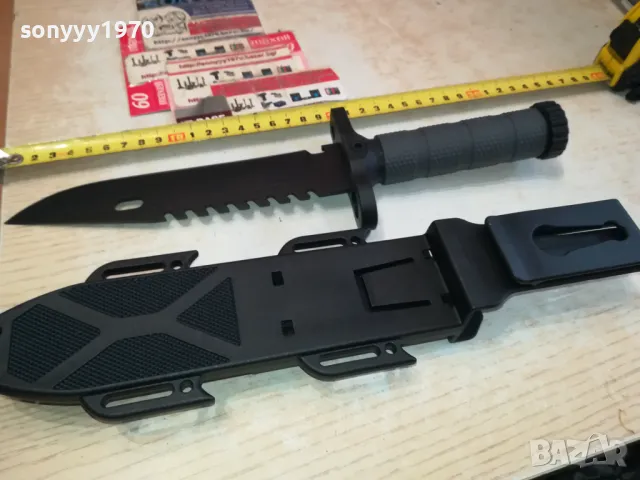 ГОЛЯМ НОЖ С МАСИВНА НОЖНИЦА С КОМПАС 1303251253, снимка 11 - Ножове - 49477888