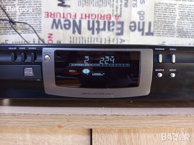 "Philips"CDR770. Audio CD Recorder, снимка 3 - Ресийвъри, усилватели, смесителни пултове - 52801021