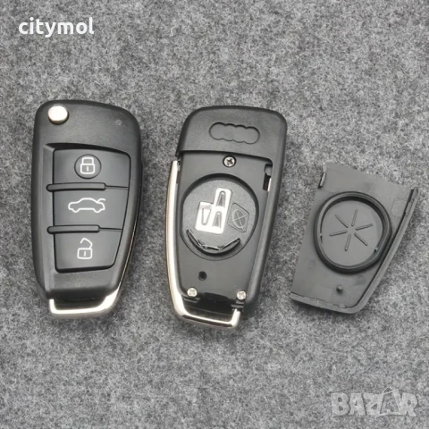 Кутийка за ключ за Audi A2 A3 A4 A6 A6L A8 Q7 TT, с изкачащо острие, снимка 4 - Аксесоари и консумативи - 50968080