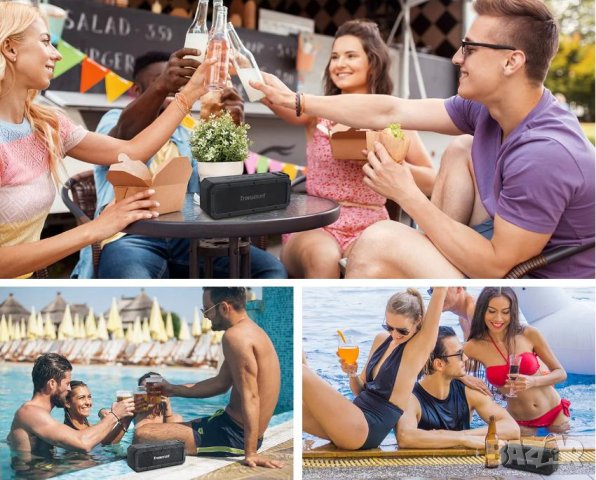 IPX7 Водоустойчива Kолона Tronsmart Element Force+ 40W 3D Бас Сензор Глас Контрол TWS NFC SoundPulse, снимка 11 - Слушалки и портативни колонки - 42794617