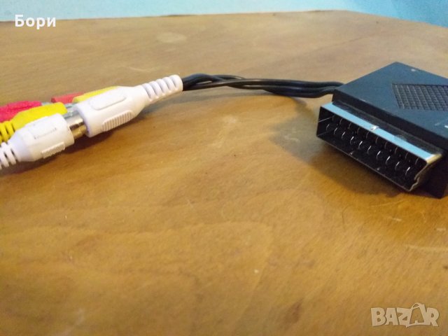 Кабел,приставка SCART / SCART / 3 чинч женско, снимка 3 - Плейъри, домашно кино, прожектори - 31830442