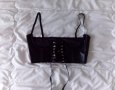 Кожен харнес корсет колан с връзки и презрамки р-р M/L, снимка 8