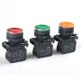 22mm водоустойчив моментен LED бутон 1NO 1NC SB5 LA68S XB5 AW33B5, снимка 2